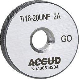 Obrázek pro produkt ACCUD 537-01428-UNF3 AMERICAN STANDARD THREAD RING GAUGE, GO, 3A, ANSI B1.2 / 1/4-28UNF /